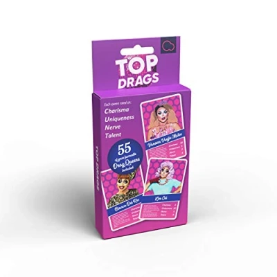 Imagen de Juego de Cartas Top Drags Drag Queen Trumps Comedy Card Game Adecuado para la Familia, Adolescentes y Adultos