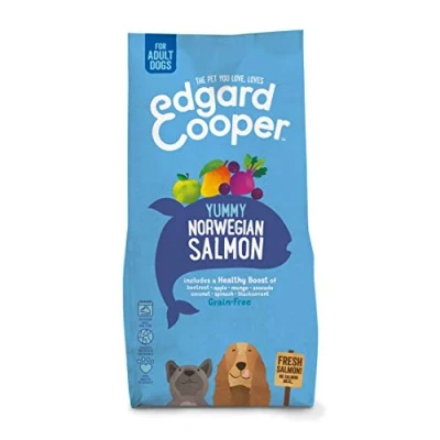 Imagen de Edgard &amp; Cooper Pienso Perros Adultos Comida Seca Natural Sin Cereales Hipoalergenico Salmon Fresco, Fácil de digerir, Alimentación Sana Sabrosa y equilibrada, Proteína (700 g)