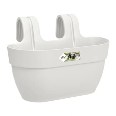 Imagen de Elho Vibia Campana Easy Hanger M 36 Jardinera por Balcón Y Exterior Ø x H 26.5 cm Blanco/Silky White