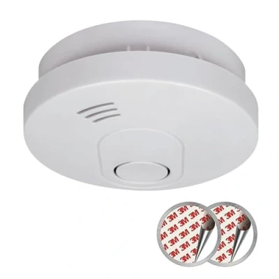 Imagen de ELRO FS1510 Detectores de Humo con Magnético Adhesivas Kit DIN EN14604 10 años Sensor y garantía batería Color, Blanco