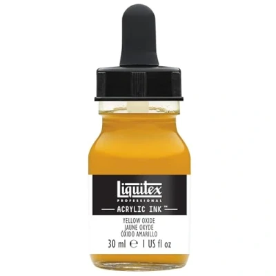 Imagen de Liquitex Tinta Acrílica Ink Profesional Frasco 30 ml, Óxido de Hierro Amarillo