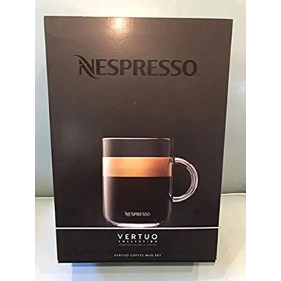 Imagen de Nespresso Vertuo Juego de tazas café cristal (2 x 390 ml), incluye 2 cucharas