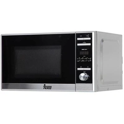 Imagen de Teka Microondas Grill, Modelo MWE 225 G, 20 Litros, 5 Niveles de potencia, 700 1000 W, 8 menús, Acero Inoxidable, Cristal Gris y Negro, 25 x 44 34 cm