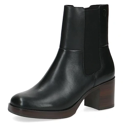 Imagen de CAPRICE 9 25325 41, Botines de tacón con cordones para Mujer, Negro (Black Nappa), 36 EU