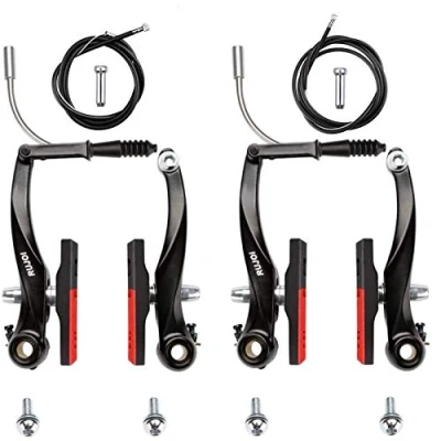 Imagen de RUJOI Kit de Freno Bicicleta, Bicicleta V con Zapatos Superiores 72 mm y 2 Piezas frenado perivosa Cable, Ideal para montaña, BMX Bike Brake Set