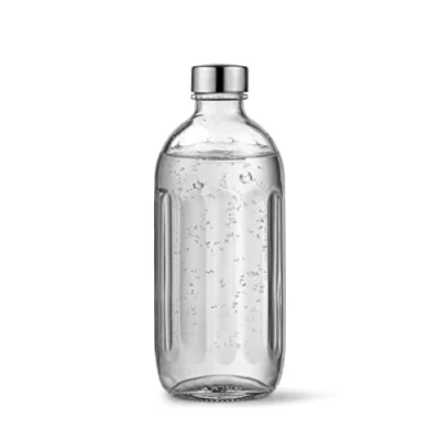 Imagen de Aarke Botella de Vidrio [unicamente compatible con Carbonator PRO] para Gasificadora Agua Pro, Apta Lavavajillas, Detalles en Acero, 800ml