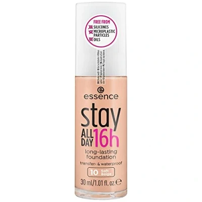 Imagen de Base de Maquillaje Cremosa Essence Stay All Day 16H 10 soft beige (30 ml)
