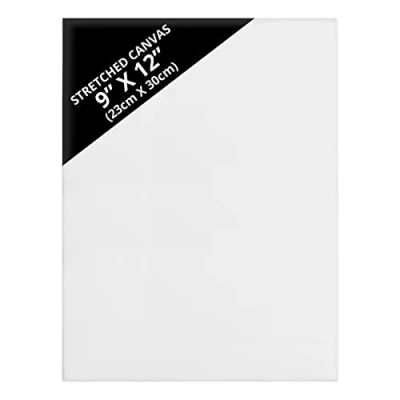 Imagen de Belle Vous Pack de 7 Lienzos para Pintar en Blanco 23 x 30 cm Set Panel Lienzo Grande Preestirado Aptos Pintura Acrílica y al Óleo Bocetos Dibujos