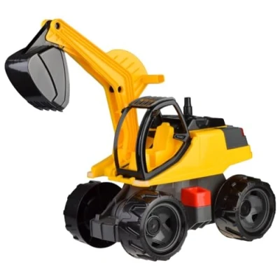 Imagen de LENA Excavadora Gigante Giga Trucks de Aproximadamente 80 cm, Gira 360, vehículos construcción XXL, Alta Capacidad Carga, para niños a Partir 3 años, 2141, Multicolor