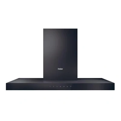 Imagen de Campana decorativa Haier HATS9CBS4BWIFI, 5 velocidades, 701 m3/h, Iluminación LED, 90 cm, Negra
