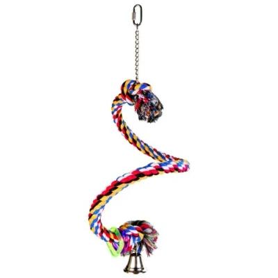 Imagen de Trixie Percha Cuerda Multicolor espiral, 50 cm