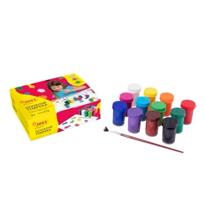 Imagen de Jovi Estuche témpera, 12 botes de 15 ml, colore surtidos (521)