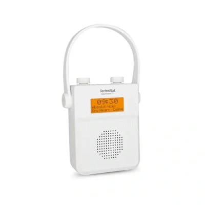 Imagen de TechniSat DIGITRADIO 30 Radio de Ducha Dab+ Resistente al Agua (FM, Dab, batería integrada, Bluetooth, según IPX5, Despertador, Memoria Favoritos, Conector para Auriculares)