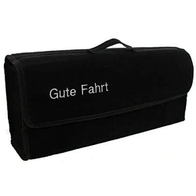 Imagen de PETEX 48010004 Bolsa para Maletero con Velcro y botón de presión, Color Negro, 50 x 14 21 cm