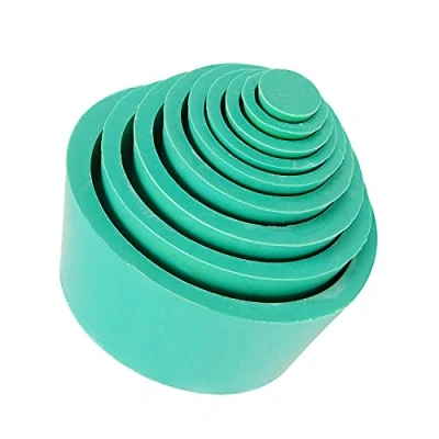 Imagen de stonylab Conos Adaptadores de Filtro, Premium y Duradero Cuello Cónico, Tapón Goma Buchner Embudo Adaptador Filter Adapter Cones, Resistente al Desgaste Superficie Lisa, 9 Paquete, Verde