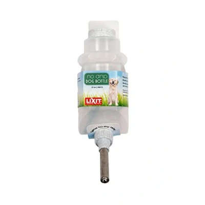 Imagen de Lixit Top Fill Botellas de Agua sin Goteo para Perros (32 onzas líquidas (Paquete 1), Color Blanco