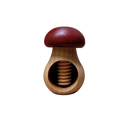 Imagen de Cascanueces de madera haya natural MUY SÓLIDO seta roja