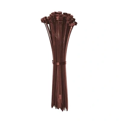 Imagen de ERKO Bridas Para Cables Marrón 200 x 3,6 mm 100 piezas, corto, soporte el recorrido del cable, Resistente a temperatura, Oficina, Hogar, Exteriores