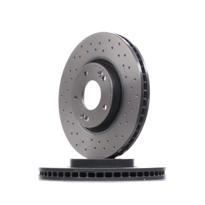 Imagen de BREMBO 09.A532.2X Disco de freno 300 28 5 perforado/ventil. int. revestido altamente carbonizado con tornillos HYUNDAI: i30 I Hatchback