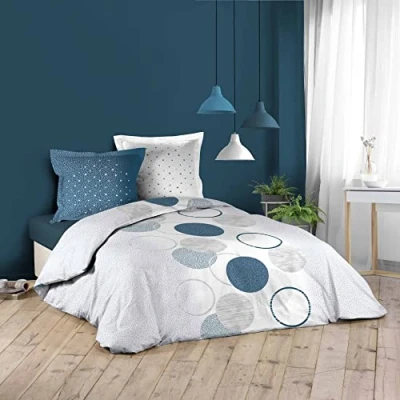 Imagen de Douceur d&#039;Intérieur Suavidad para Interior, Juego de 3 Piezas (240 x 220 cm) Vía Lactee, 100% algodón