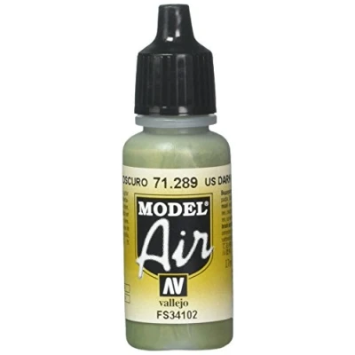 Imagen de Pintura acrílica color verde oscuro Us AV Vallejo Model Air de 17 ml