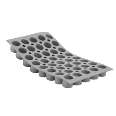 Imagen de De Buyer, ELASTOMOULE 40 MINI CILINDROS Ø2,7CMX HAUTEUR 2,5CM,30X17,6 1873.01