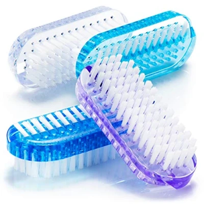 Imagen de com four® 4X Cepillo de Lavado Manos en Colores Brillantes uñas para Limpieza y llavar (04 Piezas Coloridas)