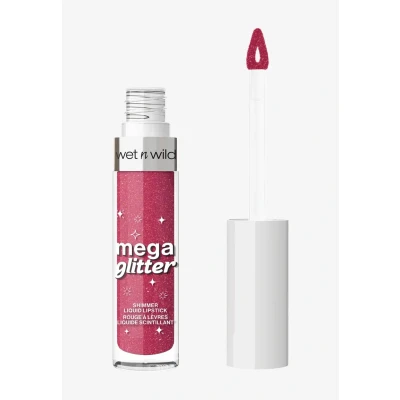 Imagen de Wet n Wild Mega Glitter Shimmer Liquid Lipstick, Barra de Lábios con Acabado Mate a Brillante, Fórmula Ligera Vitamina E para unos Labios Nutridos, Fácil y Cómodo Usar, Pink Future