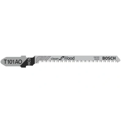 Imagen de Bosch Professional 5 x Hojas de Sierra calar T 101 AO Clean for Wood (para Madera blanda, corte curvo, accesorios calar)
