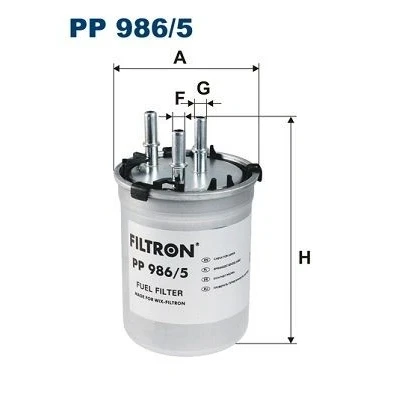 Imagen de FILTRON PP 986/5 Filtro Combustible de tubería 8 AUDI: A1 Hatchback, Sportback