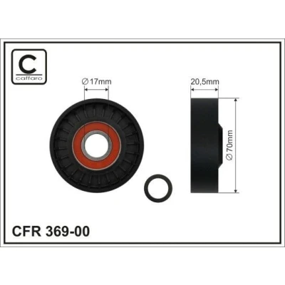 Imagen de Rodillo tensor, correa auxiliar CAFFARO 369 00