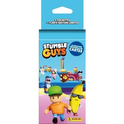 Imagen de Panini Stumble Guys Trading Cards Blister 4 fundas + 1 tarjeta de edición limitada, 004841KBF4