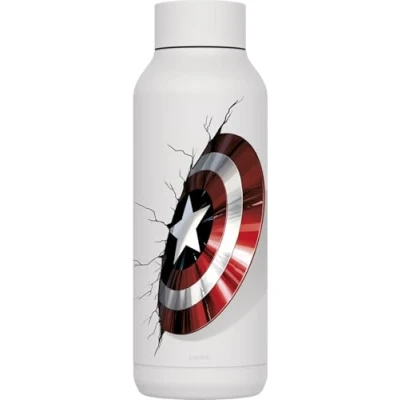 Imagen de Quokka Botella Termo Acero Inoxidable Solid White 510 ML Captain America