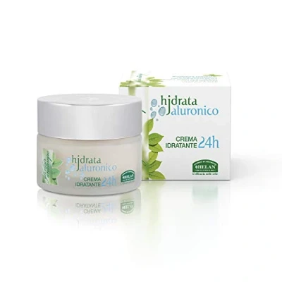 Imagen de Helan, Hjdrata Jaluronico, Crema Antiarrugas Mujer, Serum Facial Cara y Cuello Hidratante Mujer con Colágeno Elastina Acido Hialuronico Vitamina C E 50 ml