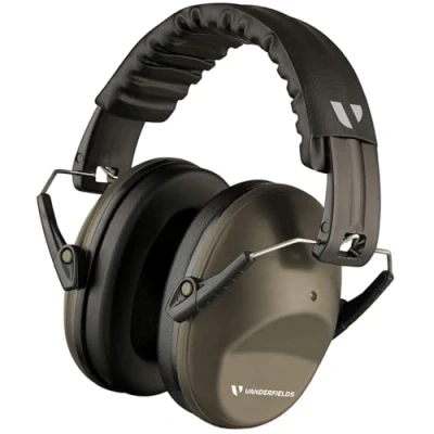 Imagen de Vanderfields Cascos Insonorizados para Adultos SNR 26dB Casco Antiruido Plegables y Ajustable Protección Auditiva el Trabajo, Bricolaje, Campos de Tiro, Jardinería, Estudiar