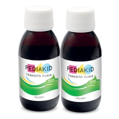 Imagen de PEDIAKID Tránsito Suave Complemento alimenticio Fórmula Exclusiva a base de Sirope Agave Ayuda Regular Aroma Manzana Lote 2