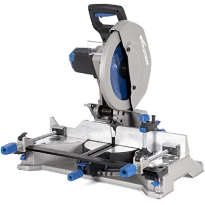 Imagen de Evolution Power Tools S355MCS Sierra Tronzadora/Ingletadora de corte Rango inglete +/ 46˚ 355 mm Ingletadora para metal 230 V en tareas pesadas