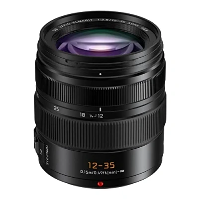 Imagen de Panasonic LUMIX G Series Lente de cámara, 12 35 mm F2.8 Leica DG Vario ELMARIT Intercambiable para cámaras Digitales Micro Cuatro Tercios sin Espejo, Power O.I.S. H ES12035