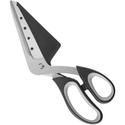 Imagen de Tijeras para pizza, cortador de cuchillo servir, pala integrada 27 cm