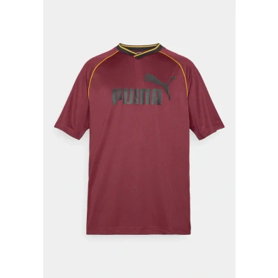 Imagen de Puma Collared Football Camiseta estampada, Hombre, Talla: XXL, Ruby shimmer