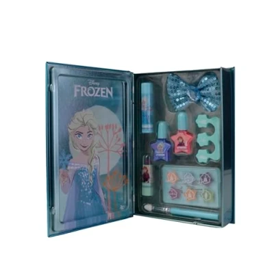 Imagen de Lip Smacker Frozen Beauty Book Tin, Set de Maquillaje para Niñas con Bálsamo Labios, Sombras Ojos, Esmaltes Uñas y Accesorios el Cabello Incluidos