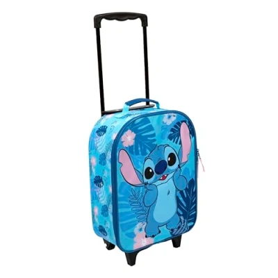 Imagen de Undercover Trolley Infantil Stitch Espacioso Compartimento Principal Ideal compañero de Viaje mástil telescópico Ajustable y Fijo