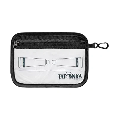 Imagen de Tatonka Bolsa de Vuelo Unisex con Cremallera para Adultos, tamaño A6, Color Negro, 16 x 12 cm