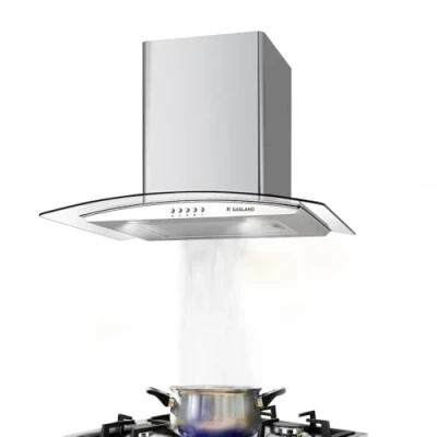 Imagen de Gasland Chef GR60SP Campana Extractora de Pared 60cm, Cristal Cocina, Decorativa, 500 m3/h, 3 Velocidades Exrtacción, Vidrio y Acero Inoxidable