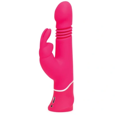 Imagen de Vibrador Conejito sube y baja rosa color de silicona Happy Loky