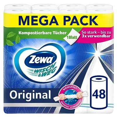 Imagen de Zewa Wisch&amp;Weg Fun Papel absorbente con estructura Power X