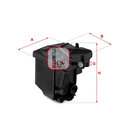 Imagen de Filtro de combustible SOFIMA S7420NR