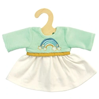 Imagen de Heless 2065 Ropa para Muñecas con Diseño de Arco Iris, Vestido Bordado Iris y Animales Peluche Tamaño 35 45 Cm