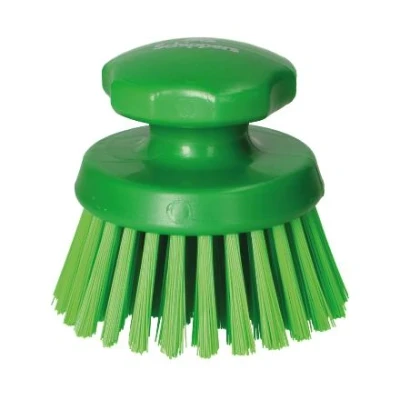 Imagen de MS Cepillo de mano duro redondo, verde, Schippers Adecuado para Ganadería