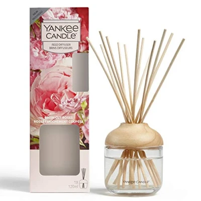 Imagen de Yankee Candle Difusor de varillas Rosas frescas cortadas 120 ml Hasta 10 semanas fragancia